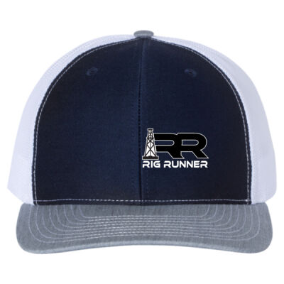 Navy/White/Heather Grey with 3D/Puffy embroidery Thumbnail