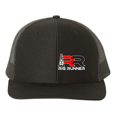 Black Cap/ Black Mesh with 3D/Puffy embroidery Thumbnail