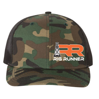 Camo Cap/ Black Mesh with 3D/Puffy embroidery Thumbnail