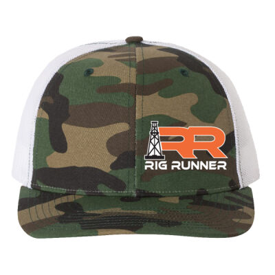 Camo Cap/ White Mesh with 3D/Puffy embroidery Thumbnail